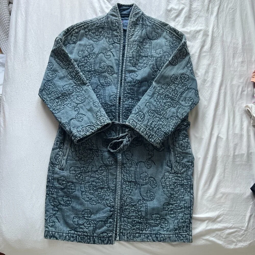 Lucky Brand Floral Quilted Kimono - Picture 4 of 10